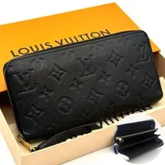 ルイヴィトン アンプラント ジッピーウォレット ノワール 黒 長財布 ブラック