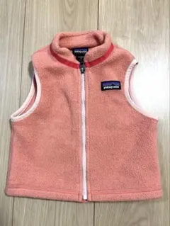 patagonia ベビーベスト　サーモンピンク　6-12M