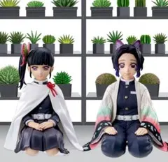 新品未開封2点 鬼滅の刃 胡蝶しのぶ 栗花落カナヲ ちょこのせ フィギュア