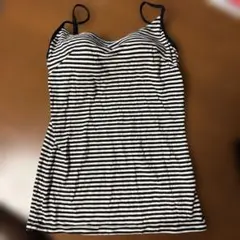 PEACH JOHN カップ付ボーダーキャミソール　M/L