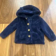 フリース フード付き アウター ネイビー 95cm以下