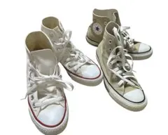 コンバースオールスター　ベージュ22.5cm 白23cm 2足セット　値下げ中！