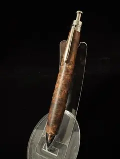 266黒柿縮杢 木製シャーペン 超低重心R真鍮 - メルカリ