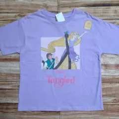 新品 未使用 ディズニープリンセス ラプンツェル 半袖 Tシャツ 紫 150