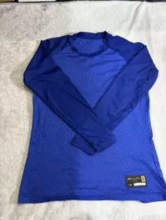 ミズノプロアンダーシャツ　長袖　青色　 Lサイズ