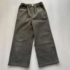 カーキ コーデュロイ ワイドパンツ 130センチ