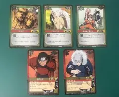 NARUTOカードゲーム★ 巻ノ零 木の葉隠れの里 伝説の忍 編プロモ５枚★