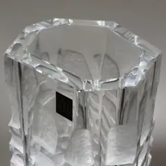 【極美品】HOYAクリスタル 六角大型花瓶 4.1kg 廃盤 日本製