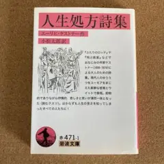人生処方詩集 岩波文庫 エーリヒ・ケストナー 作 小松太郎 訳 文庫本 本