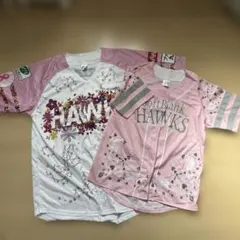 SoftBank Hawks ピンクフルデーユニフォーム 2枚セット M/L