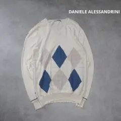 DANIELE ALESSANDRINI / アーガイル ニット セーター 48のサムネイル