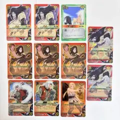 NARUTO ナルト 旧バンダイ 大蛇丸 自来也 綱手 プロモ キラ 11枚 NARUTO ナルト 旧バンダイ 大蛇丸 自来也 綱手 プロモ キラ 11枚