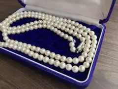 K18 Aランク高照り高品質ベビーパール ネックレス 40cm 本真珠 新品 