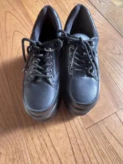 厚底スニーカーブラック 24.0