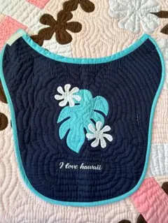 在庫一掃セール!! ペット服 ♡モンステラ♡ネイビーブルー♡リバーシブル