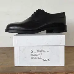 デッドストック◎ベルギー軍/レザーシューズ/２５．５㎝のサムネイル