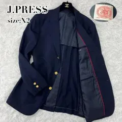 美品✨️J.PRESS テーラードジャケット 紺ブレ 金ボタン 背抜き L相当