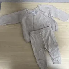 H&M ベビー ニット セットアップ ベージュ