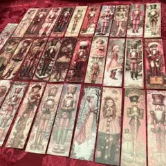 しおり　栞　ブックマーカー　ブックマーク　32枚セット　ヴィンテージ風　まとめ