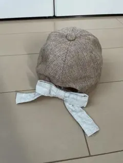 リボン付きキャップ