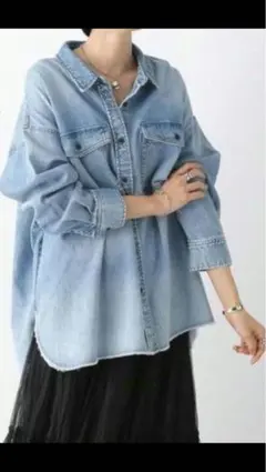 レプシィム　ムラブリーチデニムBIGシャツ
