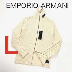 H3555-24エンポリオアルマーニ　ダブルジップウールニット Y2K