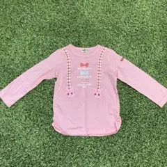 【新品未使用】HOT BISCUITS ピンク 長袖カットソー 100