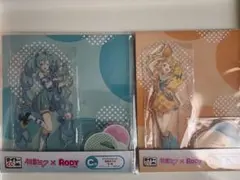 タイトーくじ　初音ミク　鏡音リン　クリアアクリルスタンド　セット