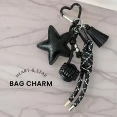 じゃらじゃらキーホルダー❤️バッグチャーム パラコード 星 ハート 韓国 y2k