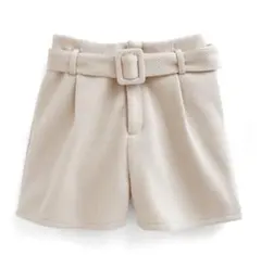 GRL グレイル ベルト付ハイウエストショートパンツ アイボリー