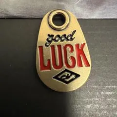 真鍮 キーホルダー キーフック チャーム スマイル GOOD LUCKお守り