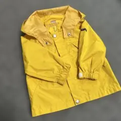 petit main イエローフードウィンドブレーカー 90cm
