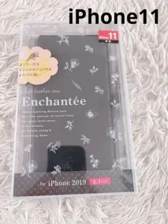 iPhone11 手帳型　ケース　ブラック　新品未使用⭐︎