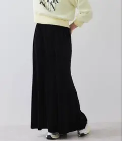 VIS ベロアナロースカート