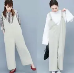 KBF❣️ メタルバックルサロペット 淡いグリーン フリーサイズ オールインワン