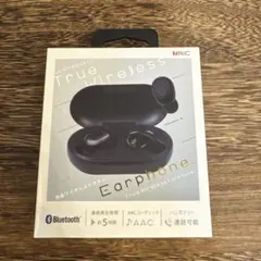 完全ワイヤレスイヤホン BT0020 BKのサムネイル