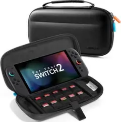 ✨️Switch2✨️ カセット収納付き ハードシェル 防水 コンパクト 軽量 水色