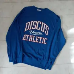 DISCUS ATHLETIC トレーナー 4L 青