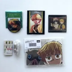 鬼滅の刃　WEBくじ　アクスタ　ものがたる眼差し缶バッジ　フォトカード　我妻善逸