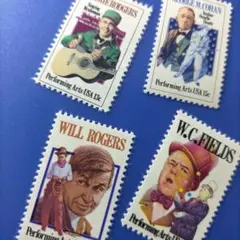 6451 外国切手 アメリカ 1978年 演技芸術 芸能人シリーズセット