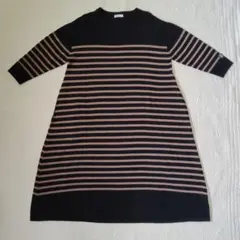 ORCIVAL ボーダー ニットワンピース