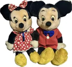 レトロ　サンアンドスター　ミッキー　ミニー　ぬいぐるみセット