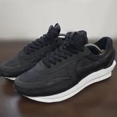 sacai x NIKE LD WAFFLE TRIPLE BLACK