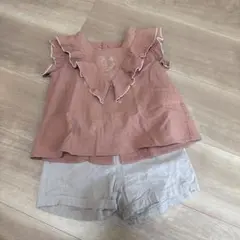 beams mini セットアップ　女の子　トップス　ショートパンツ