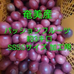 奄美産 パッションフルーツ 約3キロ SSSSサイズ 加工用④のサムネイル