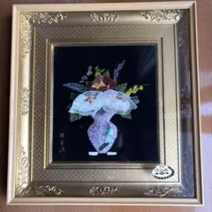 宝石画 貴石画 インテリア 花 - メルカリ