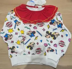 新品　110　フリル　トレーナー　ミッキー　ミニー　perky lippy