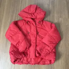 ⭐︎値下げしました⭐︎レッド フード付き ダウンジャケット