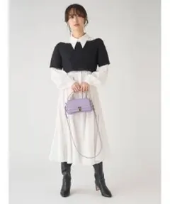 CELFORD インディゴ Vネック ワンピース 36 - メルカリ