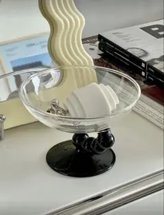 ガラス製　インテリアトレイ